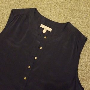 Banana Republic sleeveless silk top EUC